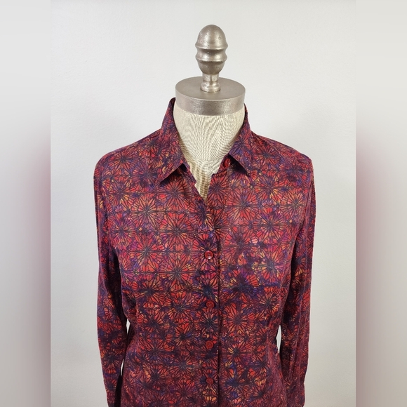 Coldwater Creek Women's Floral Button-Up Shirt, XS - Picture 2 of 14